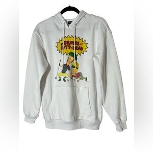 MTV Beavis & Butt-head hoodie Sweatshirt Pullover playing golf Size S small NWOT